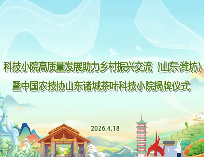山东诸城茶叶科技幼院揭牌典礼